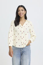 Iberlin emb shirt cerise