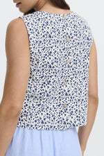 Falakka button top medieval blue