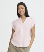 Isilas shirt wit-roze appelsien