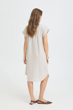 Izola dress vetiver stripe