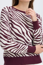 Morla pull jacquard animal fig