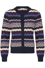 Morla pointelle cardigan zigzag
