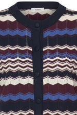 Morla pointelle cardigan zigzag