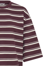 Pelda 3/4 tee fig stripe