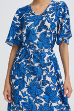 Ikaia dress nebulas blue flower