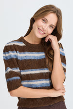 Milou jumper potting soil stripe