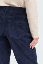 Dasik straight pants corduroy dark sapphire