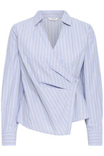 Hene wrap shirt chambray