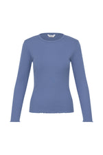 Tone rib t-shirt blue horizon