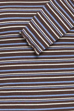 Tone rib t-shirt java stripe