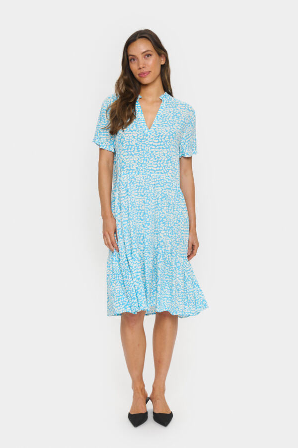 Eda SS dress ethereal blue leo