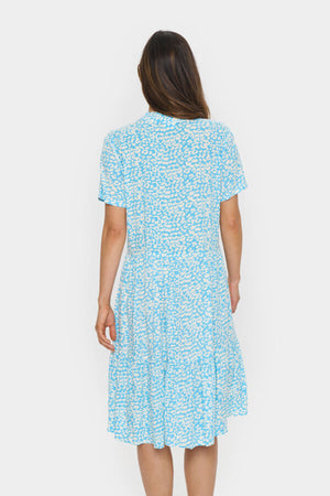 Eda SS dress ethereal blue leo