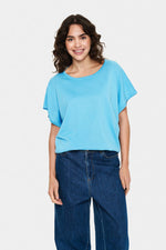 Mila SS pull ethereal blue
