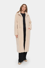 Felicia teddy coat fog