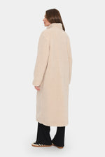 Felicia teddy coat fog