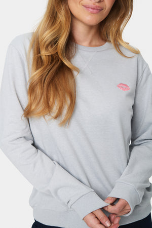 Fanile sweat pearl grey (laatste: L!)