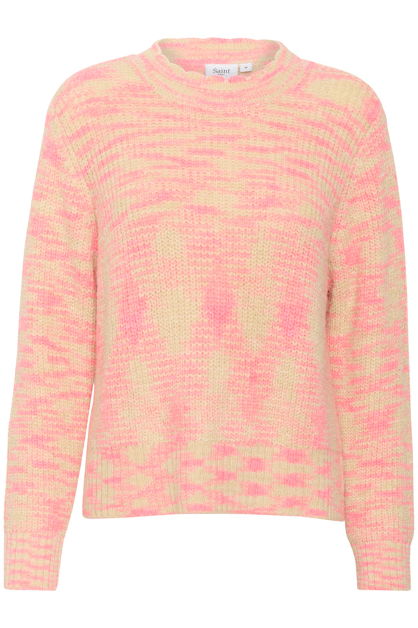 Gusta pull chateau rose melange