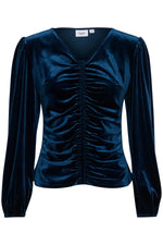 Heba blouse velvet titan