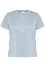 Haga glitter t-shirt taupe of lichtblauw