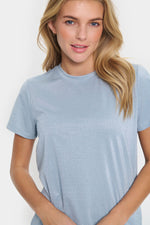 Haga glitter t-shirt taupe of lichtblauw