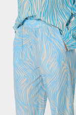 Jessica pant blue leaves