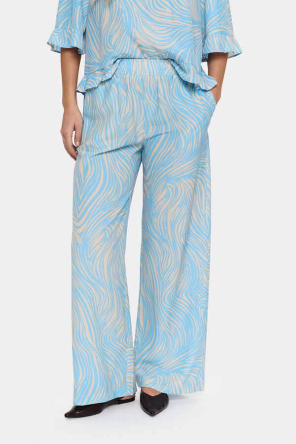 Jessica pant blue leaves