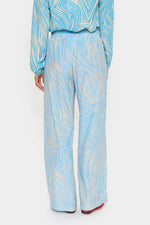 Jessica pant blue leaves