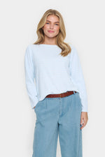 Jara t-shirt airy blue stripe