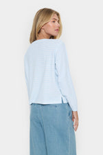 Jara t-shirt airy blue stripe