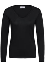 Mila v-neck pull zwart