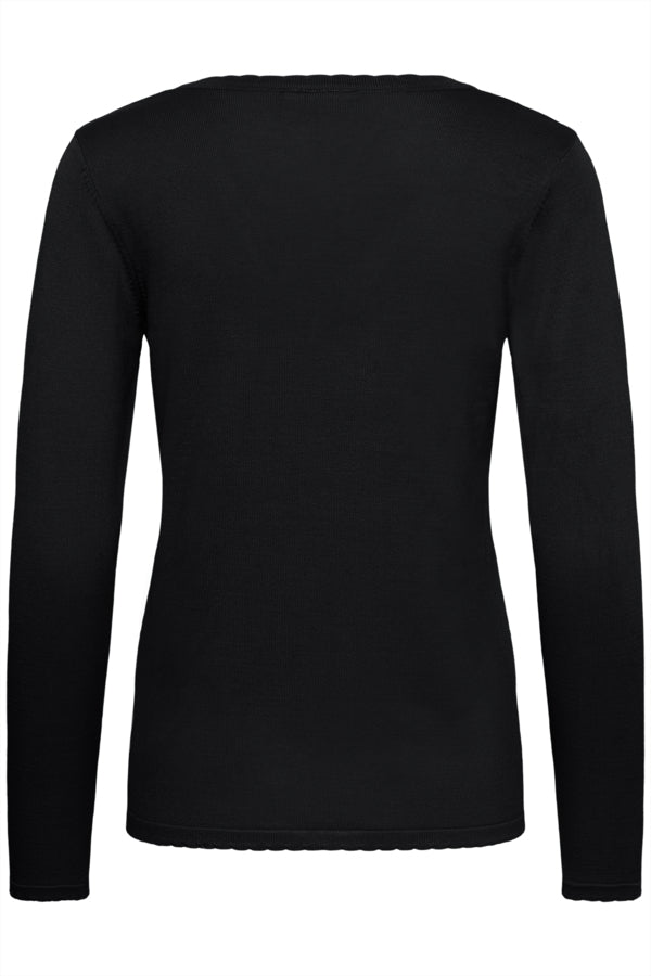 Mila v-neck pull zwart