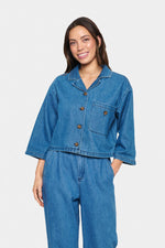 Kayo denim shirt jacket medium blue