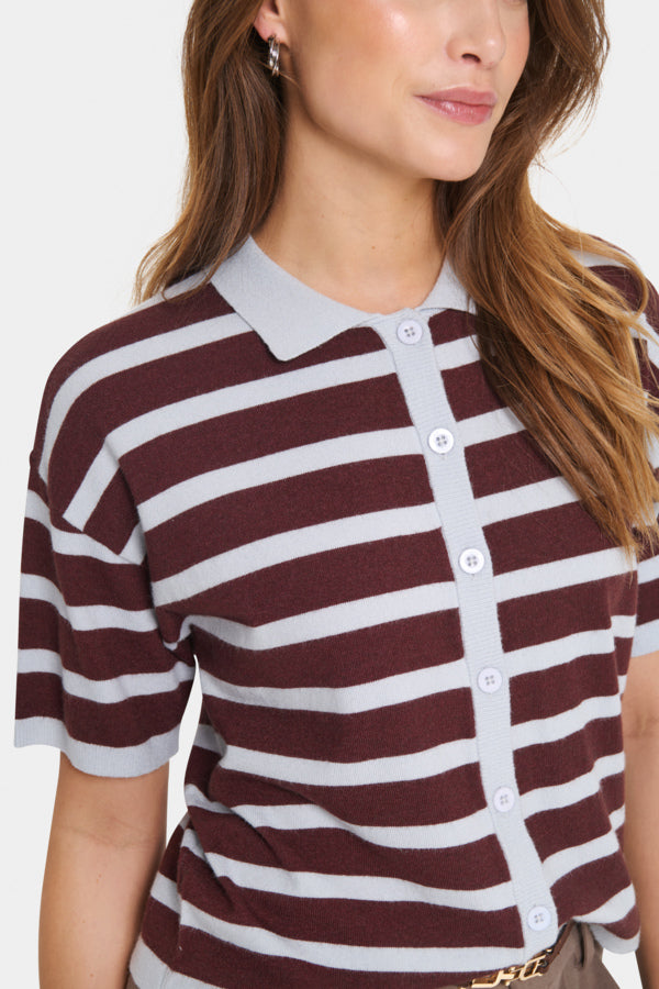 Likam polo striped chocolate
