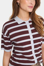 Likam polo striped chocolate