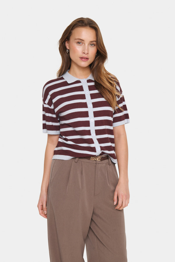 Likam polo striped chocolate