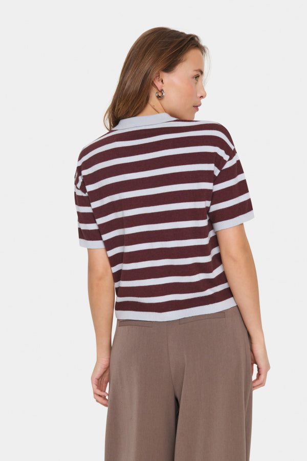 Likam polo striped chocolate