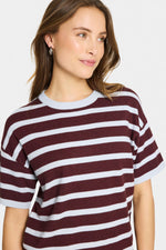 Likam knit dress striped chocolate