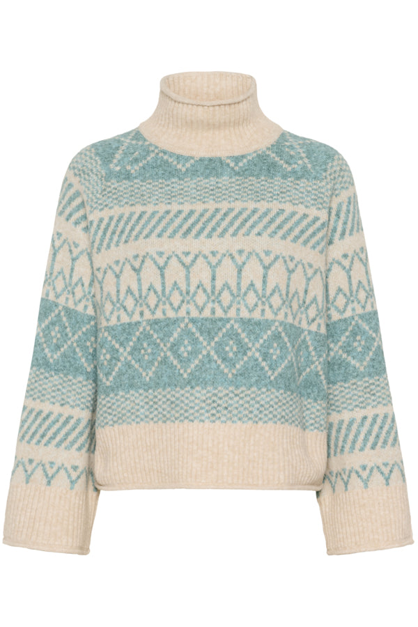 Micha rollneck pull aqua haze