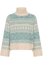 Micha rollneck pull aqua haze
