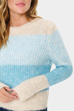 Mandy pullover aqua haze melange