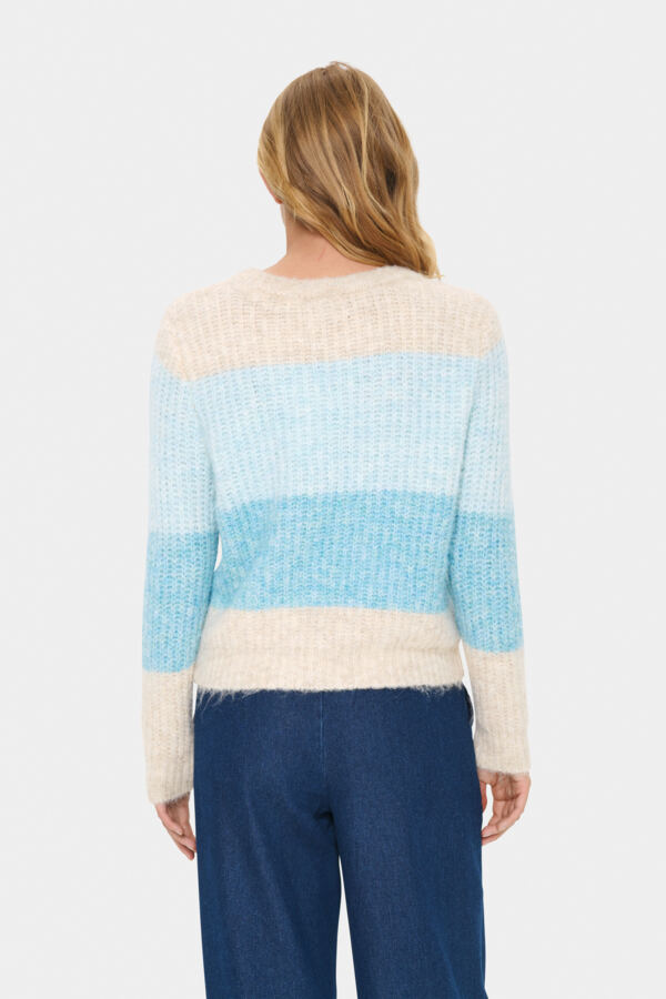 Mandy pullover aqua haze melange
