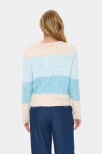 Mandy pullover aqua haze melange