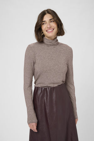 Alexandra jersey rollneck bordeaux