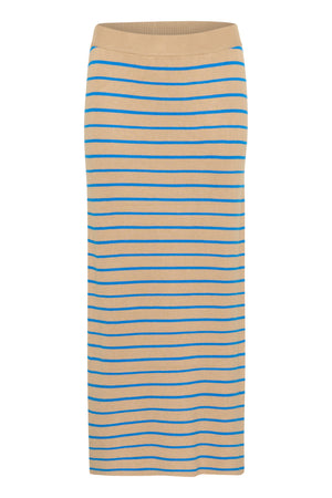 Ebba Annemette tube skirt tannin/blue