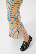 Ebba Annemette tube skirt tannin/blue