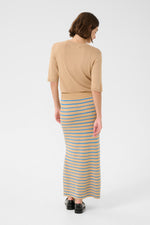Ebba Annemette tube skirt tannin/blue