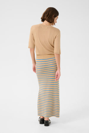 Ebba Annemette tube skirt tannin/blue