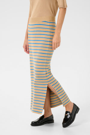 Ebba Annemette tube skirt tannin/blue