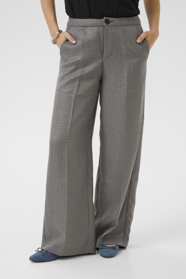 Dency pants grey/blue check