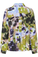 Justine Gally shirt green/blue abstract